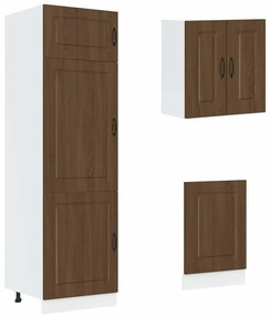 vidaXL 8 darabos konyhaszekrény szett Kalmar barna tölgy műfa