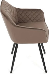 Étkezőszék barna bársony DCH-425 BR4