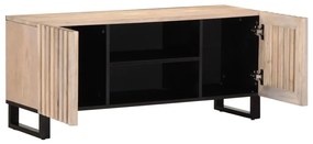fehér tömör mangófa TV-szekrény 105 x 34 x 46 cm