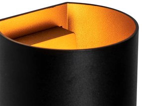 Modern fali lámpa fekete rézzel - Sabbio