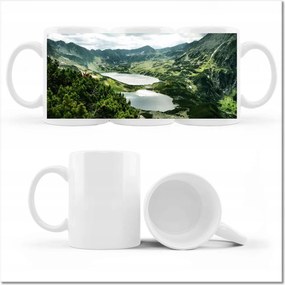 Nyomott mintás bögre Tátra-völgy 5 tó