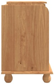 előszobai tárolópad ASKIM&quot; Mézbarna 100x39x62 cm Tömör fenyő&quot;