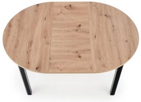 Étkezőasztal CALMIO artisan tölgy/fekete