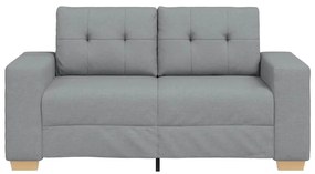 világosszürke szövet loveseat kanapé 120 cm