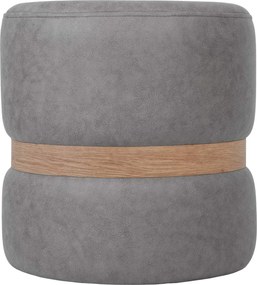 Ring puff - tölgy gyűrű - M609 - világosszürke szövet R