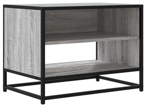 szürke sonoma színű szerelt fa és fém TV-szekrény 61x40x46 cm