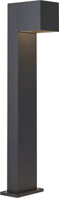 Kültéri lámpa fekete 65 cm LED-del IP64-es védettséggel, halvány fénnyel és napelemmel - Charlene