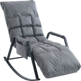 Hintaszék 5 fokozatban állítható,párnázott kivitelben, szürke