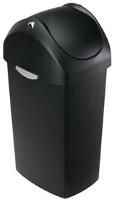Kosár lengőtetővel 60 l, fekete műanyag, fekete