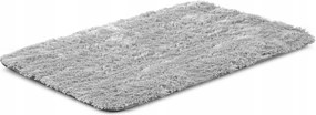 Shaggy Szőnyeg Antislip 80x50 cm Szürke Vastag Bolyhos