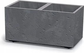 Téglalap alakú virágtartó Sierra Case Beton Effect DSI600E marengo