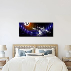 A kép egy futballista egy ugrás (120x50 cm)