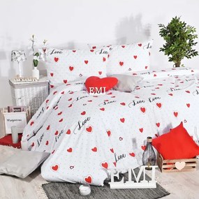 EMI Love ágyneműhuzat, A standard egyszemélyes ágy szett tartalma: 1x 140x200 + 1x 70x90