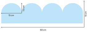PIPPER. Textil öntapadó tapéta - Mini Ív - Tengerészkék szín Szín: Sötét