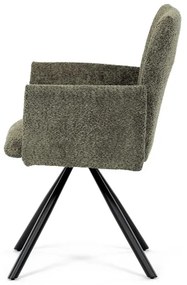 Zöld Bouclé Étkezőszék. DCH-W1117 GRN2