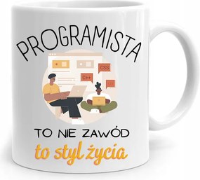A Programozó Informatika Bögre Egy Életstílus, fényképes nyomtatással