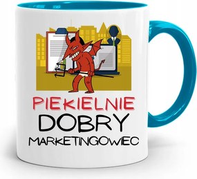 Marketingeseknek Marketing Bögre Kék Ajándék fényképes nyomtatással