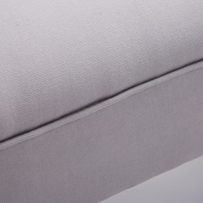 Ülőpad hálószobába, előszobába, kárpitozott pad, szürke, 102 x 31 x 51cm