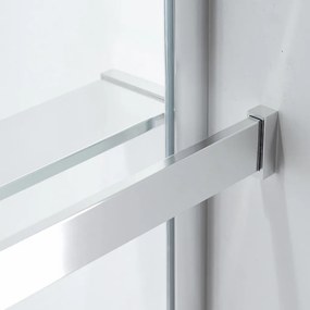 Stuxi Milano Easy Plus Walk-in zuhanyfal, 70x200 cm, 8 mm vastag vízlepergető üveggel, helytakarékos stabilizátorral, polccal, törölközőtartóval