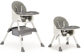 Gyermek étkező szék 2 az 1-ben  Grey