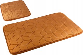 Fürdőszobaszőnyegek Sumba Világos Bronz Csúszásgátló járdák Szett 2 részes