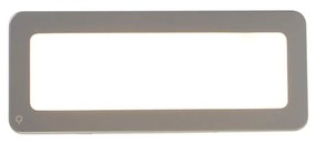 Modern téglalap alakú kültéri fali lámpa szürke, LED-del - Prim