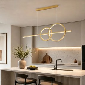 BRILAGI - fényerőszabályozható LED csillár kábelen SIGNATURE LED/53W/230V 120 cm arany + távirányító