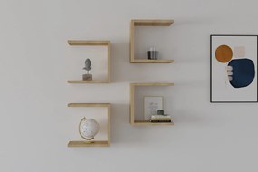 Fali polc Base - Sapphire Oak