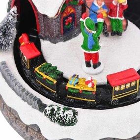 Karácsonyi Asztaldísz Sokszínű 16 x 16 x 19 cm Gyanta