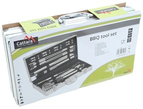 Alu 18 db-os grillező eszköz készlet táskával - Cattara
