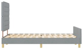Ágykeret Világosszürkében, 140x200 cm, Szövet