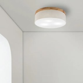 Brilagi - LED Mennyezeti lámpa BELLADONNA 3xE27/15W/230V átm. 50 cm krémes/tölgy