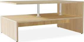 vidaXL tölgyfa színű faforgácslap dohányzóasztal 90 x 59 x 42 cm