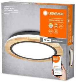 Ledvance - LED Dimmelhető mennyezeti lámpa SMART+ ORBIS WOOD LED/24W/230V Wi-Fi