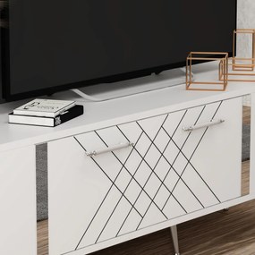 TV asztal Detas White