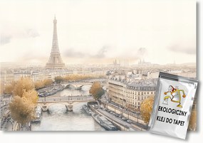 Fotótapéta Flizelina Retro Város Párizs Eiffel-torony Szajna 200x140 ragasztó