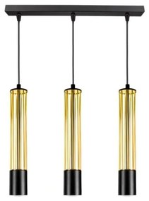 Csillár zsinóron PRESCOT 3xGU10/40W/230V arany