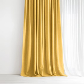 Goldea marbella dekoratív drapéria - mézsárga 280x135 cm