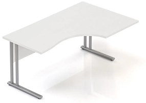 Visio ergonomikus asztal 160 x 100 cm, jobb, fehér