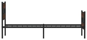ágykeret fejtámlával és lábtámasszal matrac nélkül 80 x 200 cm