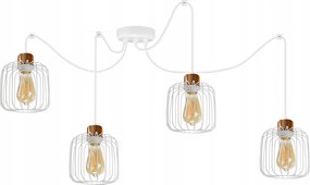 Csillár Mennyezeti Lámpa Lógó Pók Gyűrű Fehér Mennyezeti Lámpa A Nappaliba