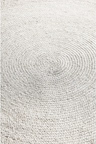 Fehér kétoldalas-kézi szövésű juta kerek szőnyeg ø 140 cm Braided – Hanse Home