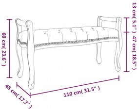 vászonpad 110 x 45 x 60 cm