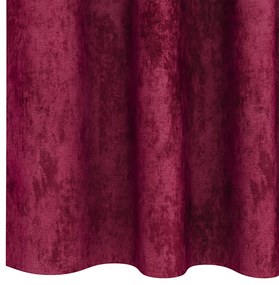 Velúr Függöny 2 db rudacsatlakozós Burgundi vörös 175x140 cm
