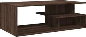 vidaXL barna tölgyszínű szerelt fa dohányzóasztal 102x55x35 cm