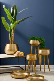 Fém kézzel készített kaspó szett 3 db-os ø 37,5 cm Varanasi – Bizzotto