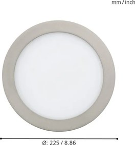 Eglo 33317 - LED RGBW, dimmelhető beépíthető mennyezeti lámpa FUEVA-C LED/15,6W/230V átm. 22,5 cm
