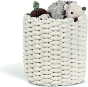 Textil tárolókosár ø 25x25 cm Peach Skin Round M – Bigso