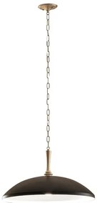 Kichler KL-DELAROSA-P-BK - Csillár láncon DELAROSA 1xE27/60W/230V fekete/réz
