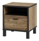 Éjjeliszekrény OREN barna/fekete